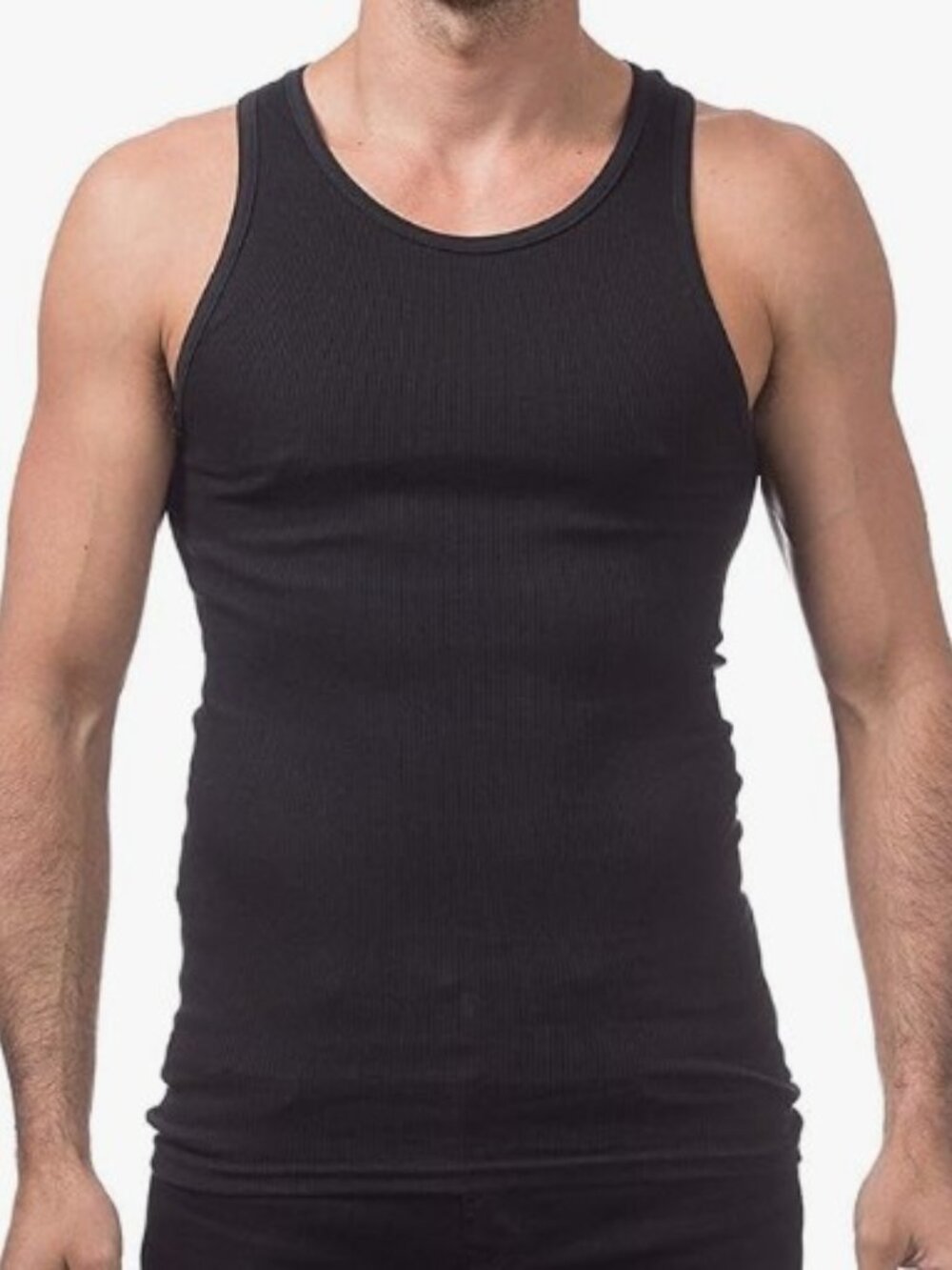 [6-Pack] Pro Club Men’s A-Shirts Ring spurn in Black Size 2XL - New